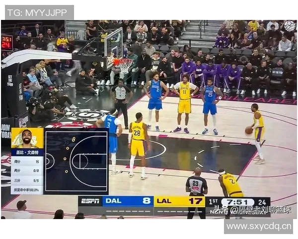 湖人残阵逆袭独行侠文森特首节火力全开八村表现出色半场领先13分